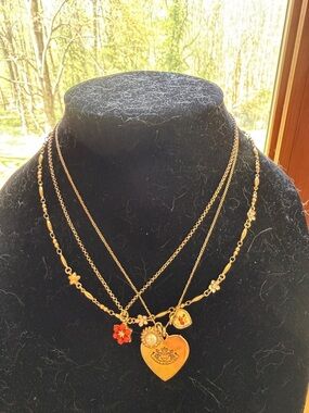 Juicy Couture 3- Layered Charm Necklace